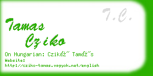 tamas cziko business card